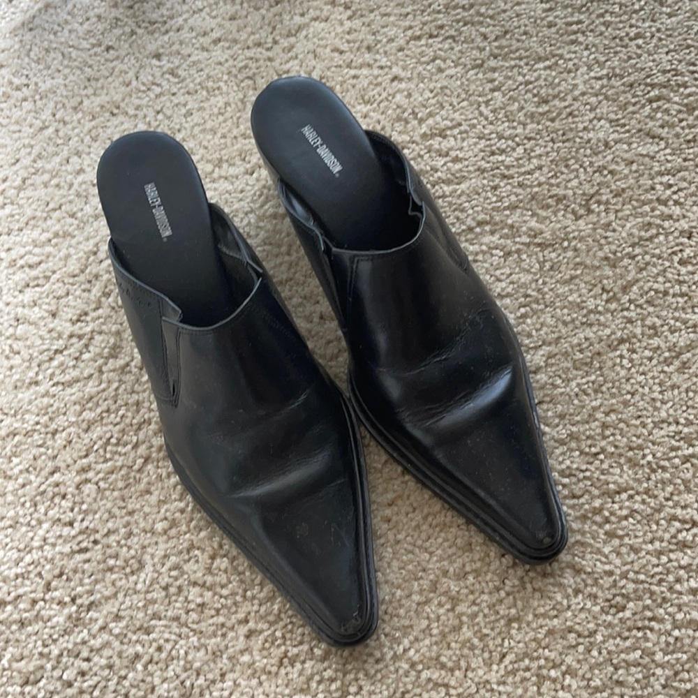 Harley Davidson Heeled Mules